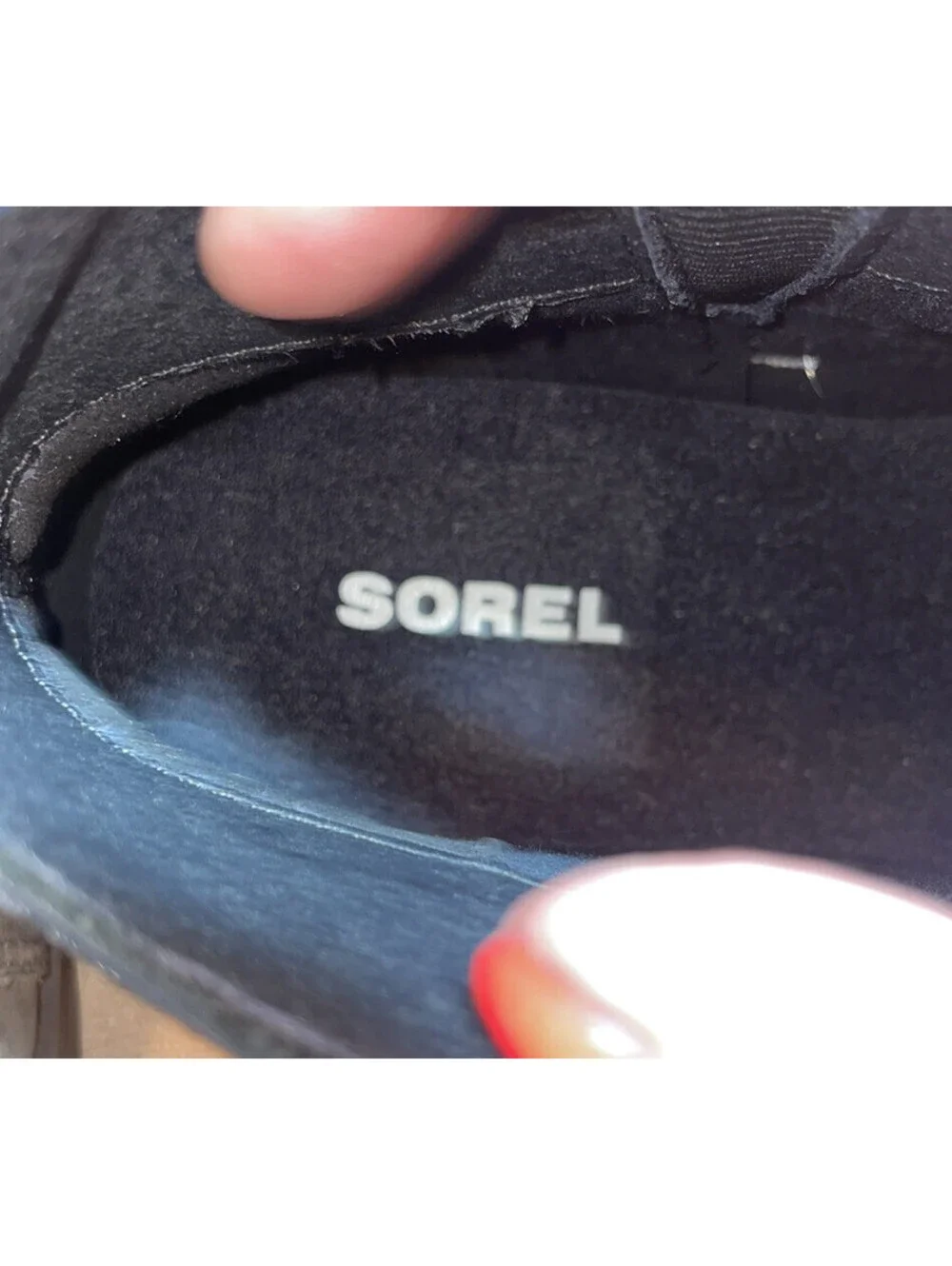 Sorel Emelie Chelsea Boot Quarry/Black Size 6